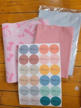 Shipping Supply Bundles  24 Poly Bags 24 Thank You SticKers